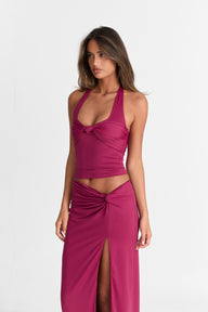 Pamme | Blair Burgu Detaylı Halter Bluz