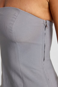 Pamme | Astra Straplez Korse Bluz Gri