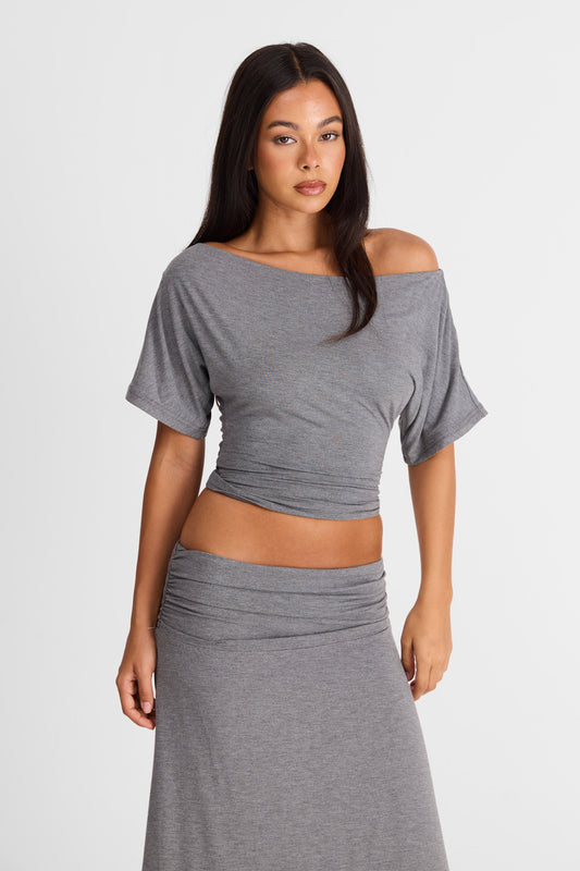 Pamme | Lorelei Oversize Büzgülü Bağcık Sırt Bluz