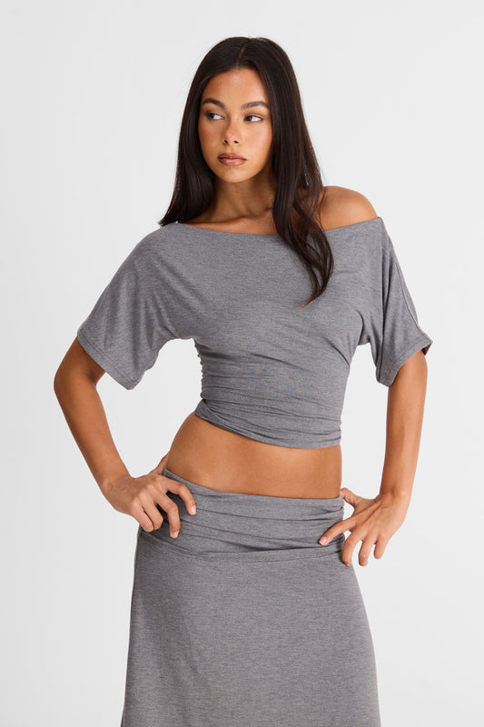 Pamme | Lorelei Oversize Büzgülü Bağcık Sırt Bluz