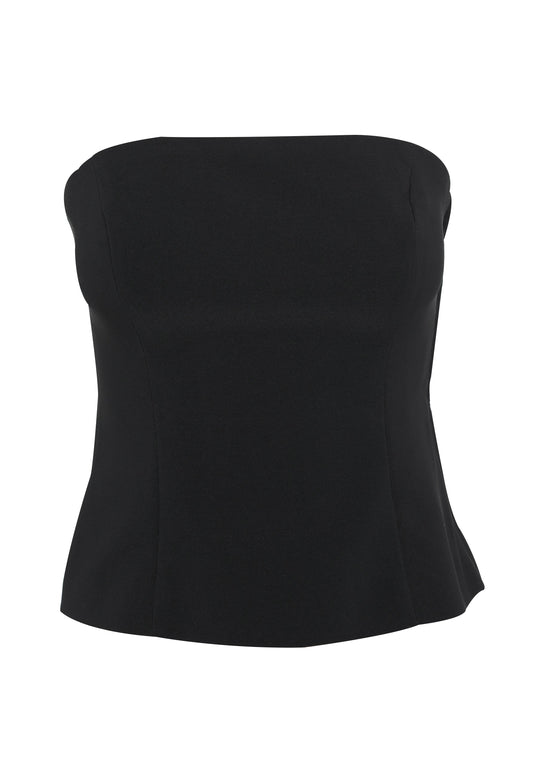 Pamme | Astra Straplez Korse Bluz Siyah