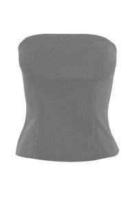 Pamme | Astra Straplez Korse Bluz Gri